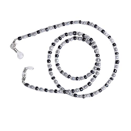 Feacole Old Lady Costume Set-Grandmother Wig,Wig Caps, Madea Granny Glasses, Eyeglass Retainer Chain,Pearl Necklace(5 Pieces)