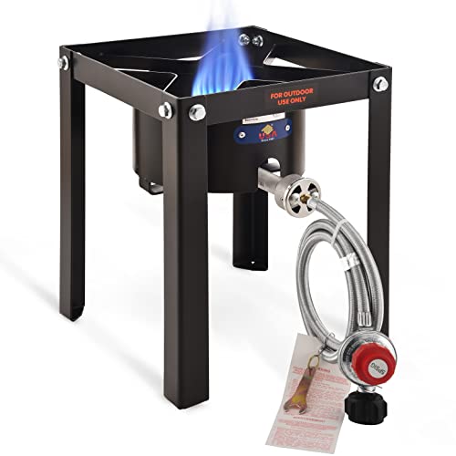 ARC 55,000BTU Propane Burner Camping Stove,Outdoor Gas Stove Burner Cooker for Cooking for Turkey Fry,Homebrewing,Crawfish...