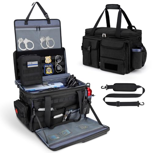 Patrol Bag Law Enforcement Police Gear Bag, Car Front Seat Organizer Tactical Officer Duty Bags, Police Car Accessories fo...