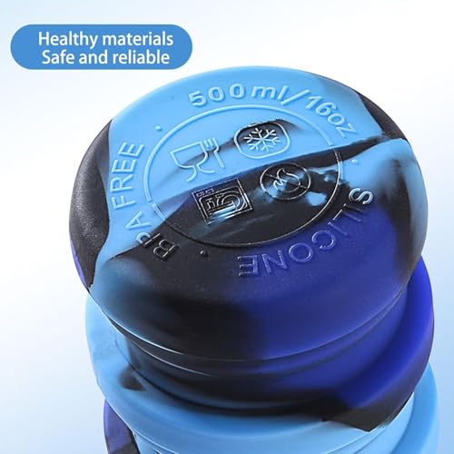 YCTMALL Collapsible Water Bottles Travel water bottle Sports Portable Sport Water Bottle Reusable Water Bottles comes with...
