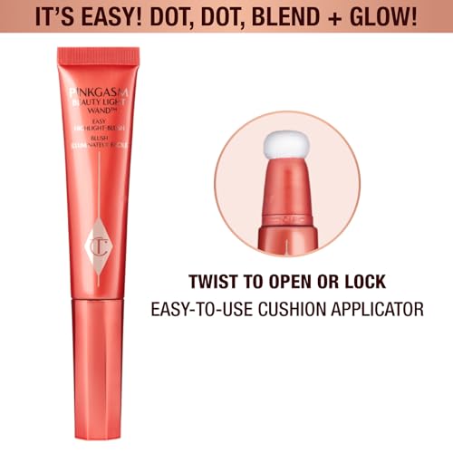 Charlotte Tilbury Beauty Light Wand Liquid Highlighter Makeup - Soft-Focus Highlighter & Blush for Cheeks - Pearlescent, W...