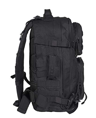 Rockland Military Tactical Laptop Backpack, Black, Large