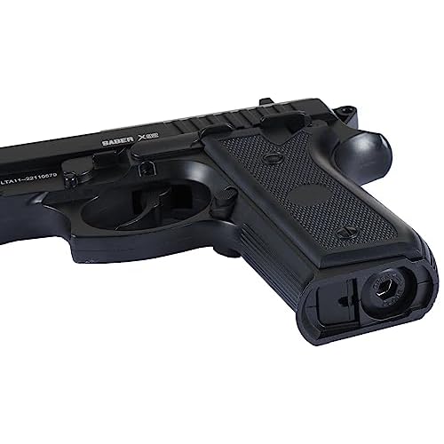Lancer Tactical Air Pistol Saber Bereta X92 Full Steel CO2 Airgun Pistol-480 FPS (100 Rounds Metal BB Included)