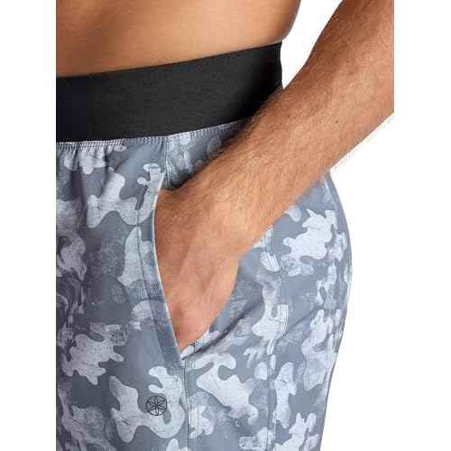 Gaiam Men's Chi 9¡± Short, Standard Fit, Stretch Lightweight Material, Moisture-Wicking