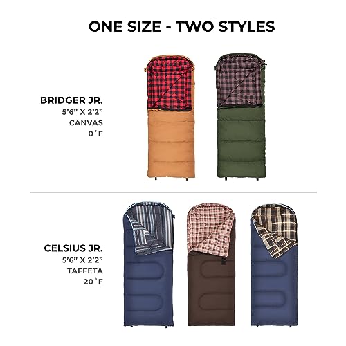Teton Junior, 20 Degree and 0 Degree Sleeping Bags. Finally, Sleeping Bag for Boys, Girls, All Kids, Warm and Comfortable,...
