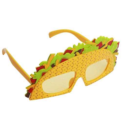 Sandwich Eyeglasses Novelty Funny Eye Glasses Sunglasses Eyewear for Adults Kids - Yellow
