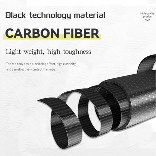 5-Section Carbon Fiber Trekking Poles, Lightweight and Durable 2-Pack, Foldable, Straight Grip, Suitable for Hiking, Trekk...