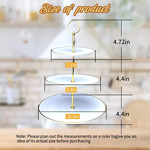 Cake Stand Set-5 Pcs Cupcake Stand Set-Dessert Table Display Set with 2xlarge 3-Tier Cupcake Stands + 3X Appetizer Trays P...
