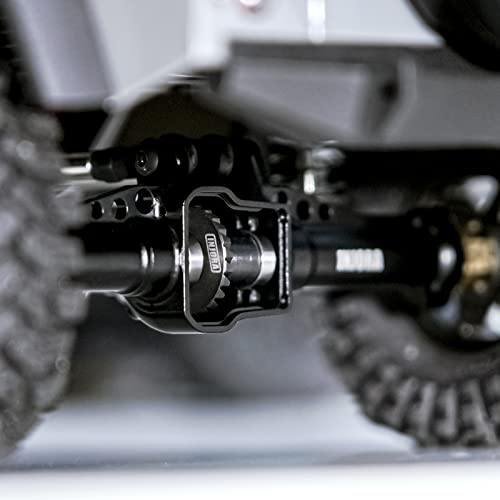INJORA 12T/22T Overdrive Gear and 24T/10T Underdrive Alloy Steel Helical Gear Set for TRX4M 1/18 RC Crawler Car Upgrade