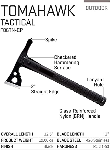 SOG FastHawk- Lighter, Faster, Agile Throwing Hatchet, Versatile Survival Tactical Axe for Competition Throwing and Campin...