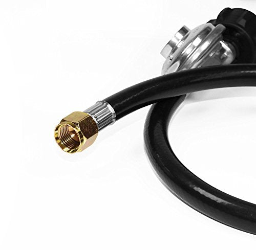 DOZYANT 12 Feet Universal QCC1 Low Pressure Propane Regulator Grill Replacement with 12 FT Hose for Most LP Gas Grill, Hea...