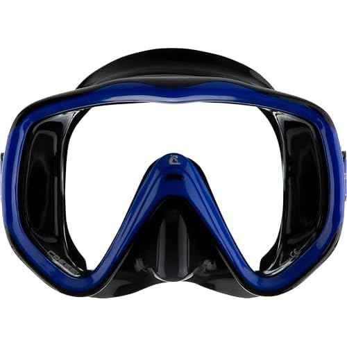 Cressi Perfect View Scuba Diving, Snorkeling Mask in Pure Comfortable Silicone - Available with Different Panoramic Lenses - Liberty: Designed in Italy