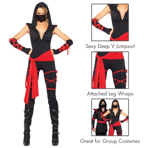Leg Avenue Women's 4 Pc Deadly Ninja Costume