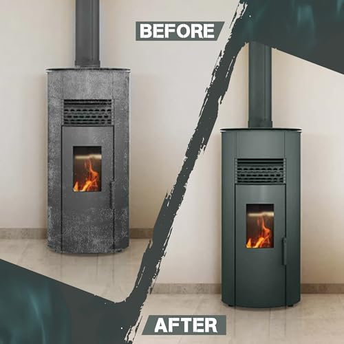 Stove Bright 6304 Stove Bright High Temperature Flat Black Stove Paint