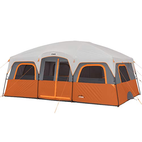CORE Tent for Family Camping | 10 Person / 11 Person / 12 Person Large Multi Room Cabin Tents for Car Camping & Outdoor Ad...
