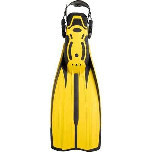 Cressi Pro Light Adjustable Open Heel Fins, Yellow, S/M