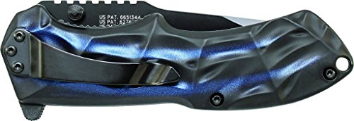Smith & Wesson Black Ops Folding Knife with 3.4in Tanto Point Blade, Aluminum Handle, Stainless Steel, For Tactical, Survi...