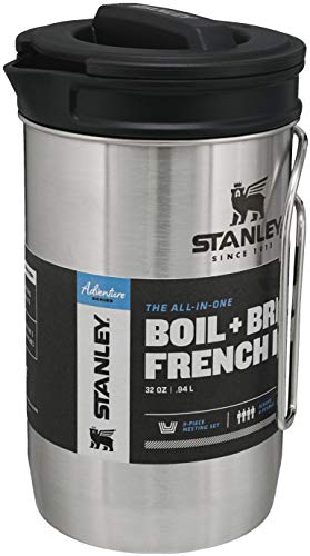 STANLEY All In One French Press Coffee Maker 32 oz | 5 Minute Brew, 4 Hours Hot | Mesh Filter for Coffee Grounds | Insulat...