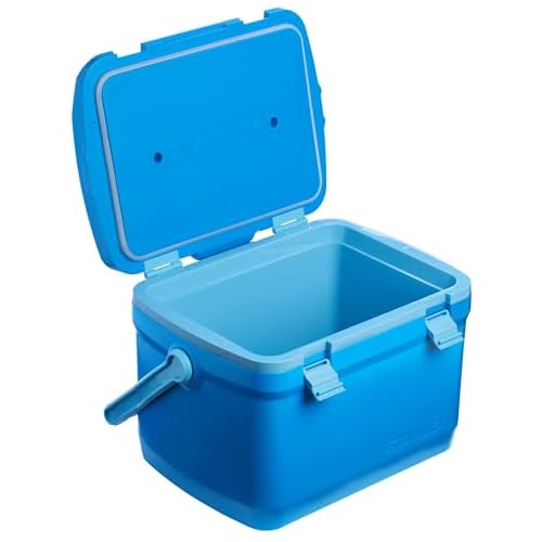 Stanley Adventure Outdoor Cooler 16 qt | Heavy Duty Outdoor Camping Cooler with Easy Carry Top Handle | 36 Hour Cooling Ice Chest for 21 Cans| BPA-Free | Azure