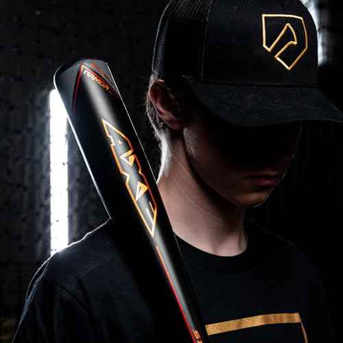 Axe Bat 2023 Strato (-10, 2-5/8") USA Baseball Bat, 1-Piece Alloy, Black/Grey/Copper (31" / 21 oz.)
