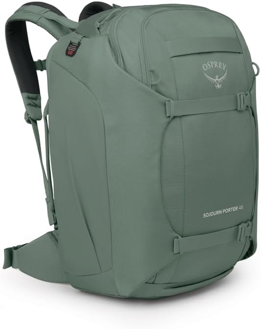 Osprey Sojourn Porter 46L Travel Backpack – Carry-On Compliant Luggage with StraightJacket Compression and Padded Laptop S...