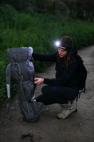 NightBuddy The Original LED Headlamp Rechargeable Flashlight for Adults Camping Essentials Backpacking Lights 4X Brighter ...