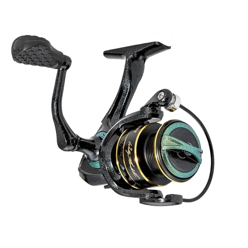 Lew’s Wally Marshall Signature Series Spinning Fishing Reel, 5+1 Bearings, Graphite Frame and Rotor, Interchangeable Retri...