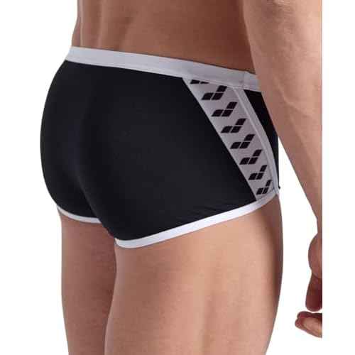 ARENA Performance Men's Icons Solid Low-Waist Swim Brief Short Athletic Swimsuit