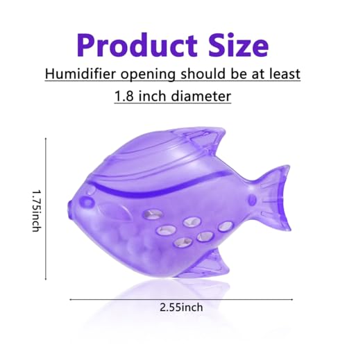 Humidifier Tank Cleaner, 10PCS Universal Humidifier filters fish Compatible with Drop, Droplet, Warm&Cool Mist Humidifier...