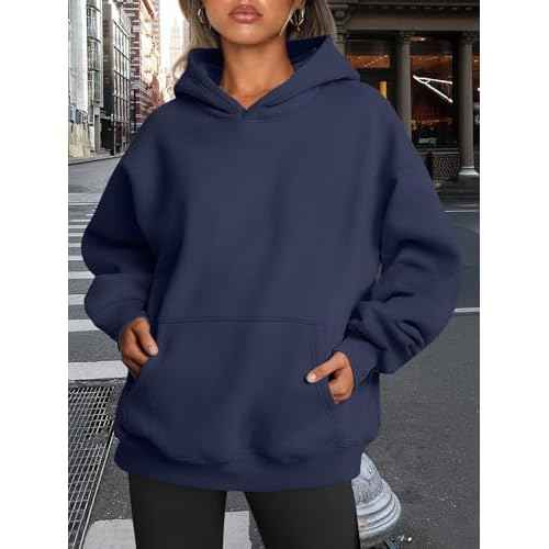 Trendy Queen Womens Oversized Hoodies Fleece Sweatshirts Fall Fashion Pullover Sweaters Winter Clothes