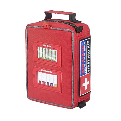 AID MATE Pro First Aid Kit with Molle System Portable Emergency Survival Kits Trauma Medical Kit for Home, Office, Car, Ou...