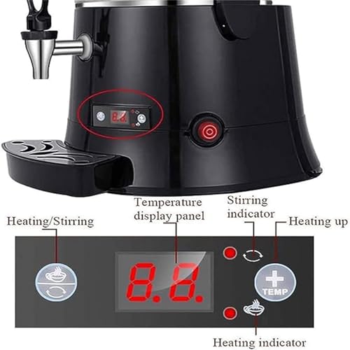 Chocolate Fountain,Commercial 5L Hot Chocolate Dispenser Machine,Electric Chocolate Beverage Making Machine,Adjustment Cho...