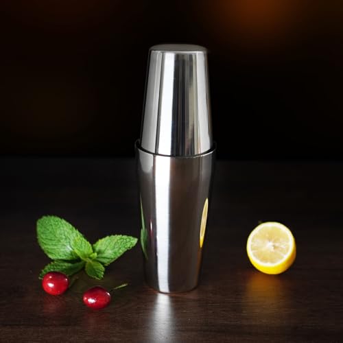 LyhoCink Mixology Bartender Kit, 2-Piece Stainless Steel Cocktail Shaker Set, Bar Set with 20oz & 26oz Mixed Drink Shaker,...