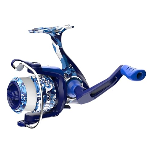 Zebco Splash Spinning Reel and Fishing Rod Combo, Fiberglass Rod, 2-Bearings, All Metal Gears, 5.2:1 Gear Ratio