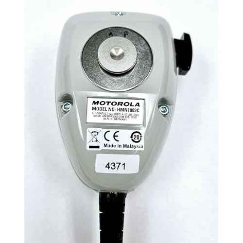 Motorola Solutions HMN1089, HMN1089C, OEM Water-Resistant Standard Palm Microphone, APX XTL Mobile RADIOS