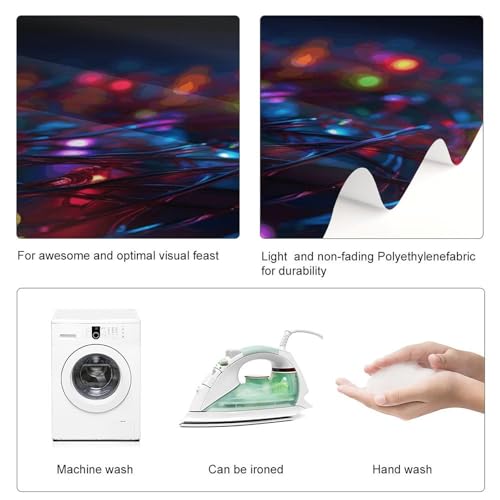 Many Colored Lights Backdrop Background for Photography High Density Polyester Fabric Background Banner Seamless Photo Boo...