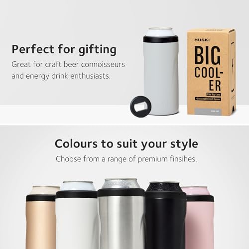 Huski Big Can Cooler | NEW | Premium 16oz & 19.2oz Beer & Energy Drink Cooler with Detachable 3-in-1 Opener | Triple Insul...