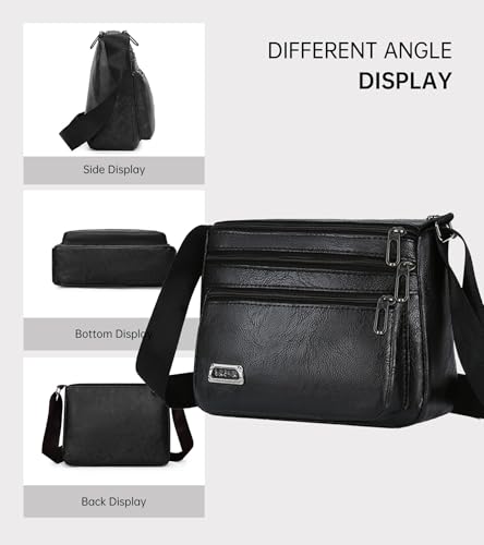 Portable Crossbody Sling Bag for Men Women, Classic Shoulder Backpack Chest Daypack Satchel for Hiking Travel NSDJB11