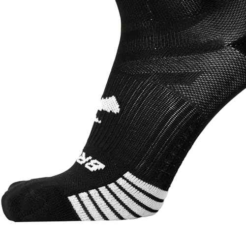 Brooks Ghost Lite Crew Socks I Performance Running, Comfort Fit with Arch Support for Men & Women (2-Pack Set)