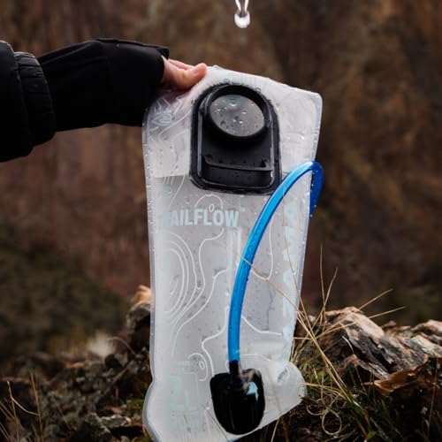 The Trailflow 63 Hydration Bladder. Leakproof, Easy to Clean and Fill Water Reservoir BPA Free, Fits Most Hydration Backpa...