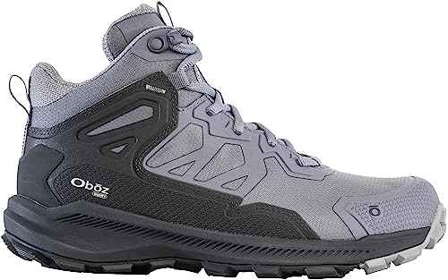 Oboz Women's Katabatic Mid B-DRY Waterproof Hiking Boot, Mineral, 9