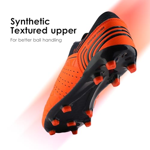 DREAM PAIRS Mens Sport Flexible Athletic Lace Up Light Weight Outdoor Cleats Football Soccer Shoes