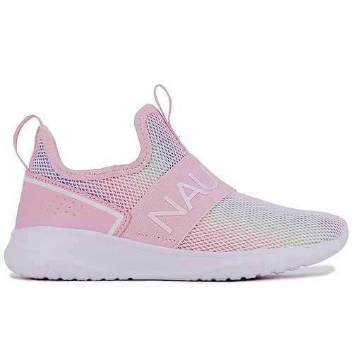 Nautica Youth Girls Slip-On Athletic Sneakers - Stylish Running and Tennis Shoes for Little and Big Kids