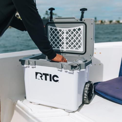 RTIC 22 QT Ultra-Light Wheeled Cooler with Handle, Hard Insulated Portable Ice Chest Box for Beach, Drink, Beverage, Campi...