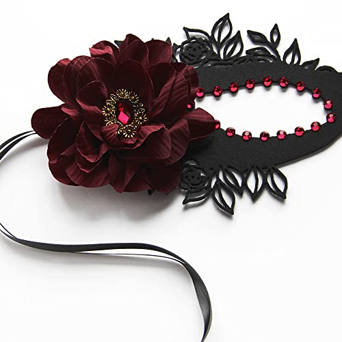 Sweenaly lace mask Masquerade Mask Party Mask Halloween Mask (black)