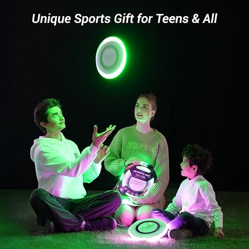 TOSY Flying Disc - 108 RGB Multicolor or 36 Monocolor LEDs, Super Bright, Smart Modes, Christmas Stocking Stuffers Gift, C...