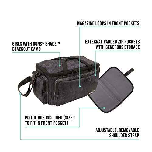 Allen Company Girls with Guns Midnight Range Bag, Black/Shade Blackout Camo