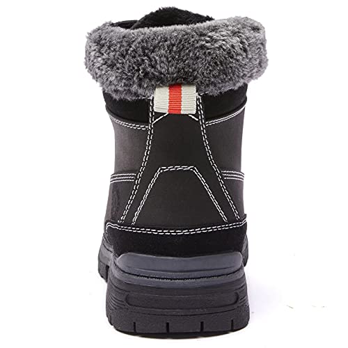 ANJOUFEMME Womens Hiking Snow Winter Boots - Waterproof Work Ankle Boots for Women Comfortable Warm Fur Boots for Backpack...