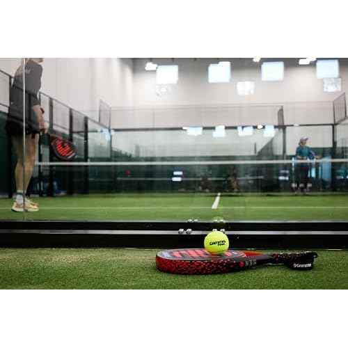 GAMMA RZR Padel Racket ? Teardrop Shape for Power & Control, Microbead Texture for Precision & Spin, Lightweight, Durable Racquet for Beginner to Intermediate Players