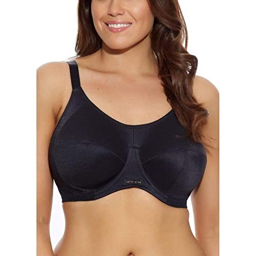 Elomi Womens Energise Sports Bra: High Impact Support. Non-Compression Design, Racerback Option. UK Sizes D-k, Us Sizes D-o